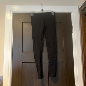 Running girl black leggings